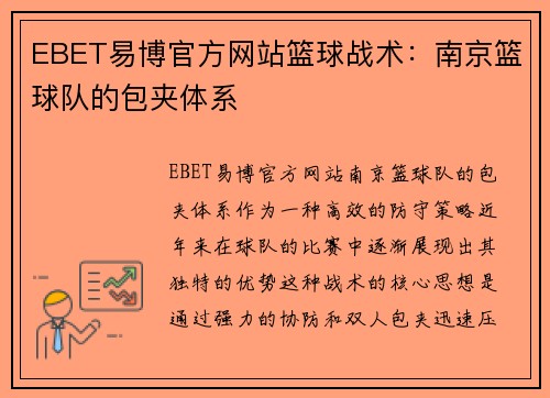 EBET易博官方网站篮球战术：南京篮球队的包夹体系